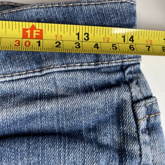 Kut from the Kloth Low Rise Jeans Womens 2 Blue Denim Katy Straight Stretch Y2K - Picture 10 of 12